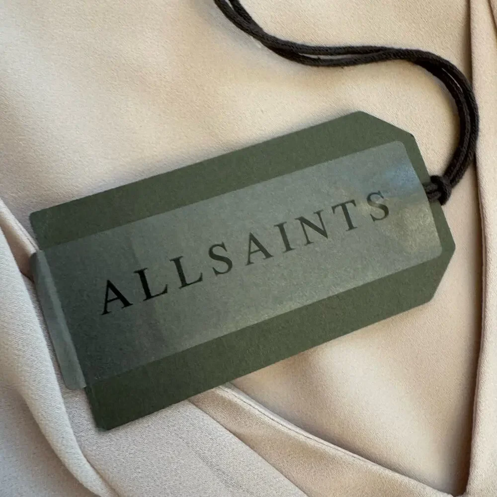 All Saints Sleeveless Cathea Shift Wrap Dress 8 NWT